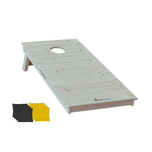 cornhole bois naturel, vue de face
