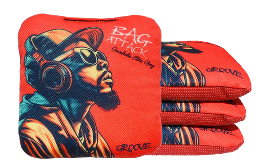 Sacs de cornhole Pro de compétition modèle Groove de Bag Attack