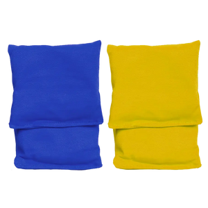 4 sacs de cornhole 2 couleurs au choix, vue de coté