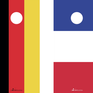 décor détaillé cornhole 2 planches drapeaux au choix, vue de face
