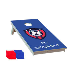 cornhole motif personnalisable, vue de face