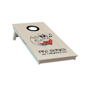 cornhole Pro de compétition hipster tatoué, vue de face